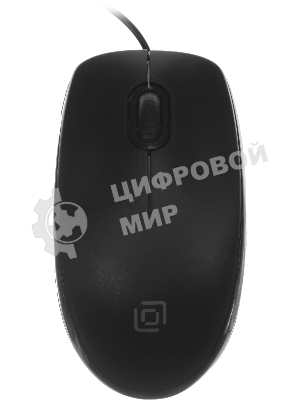 Мышь проводная Oklick 195M черный, 800 dpi, USB, кнопки - 3