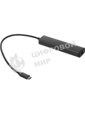 USB-концентратор CUDY UH605, USB Type-C, USB + RJ-45, USB Type-C