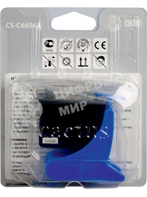 Картридж струйный Cactus CS-C6656A №56 черный (20 мл) для HP DeskJet 450/5145/5150/5151/5550/5552