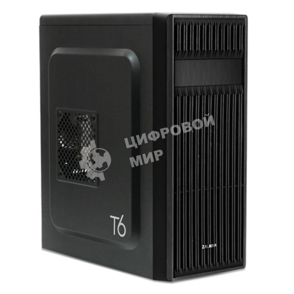 Компьютерный корпус Zalman ZM-T6 черный без БП ATX 1xUSB 2.0 1xUSB 3.0 audio bott PSU