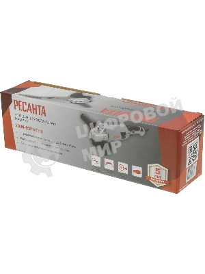 Угловая шлифовальная машина Ресанта УШМ-150/1400Э 1400Вт 10500об/мин рез.шпин.:M14 d=150мм