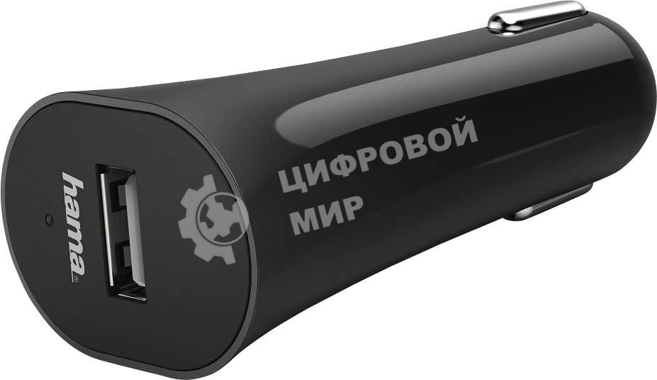 Автомобильное зар./устр. Hama H-173756 1A универсальное черный (00173756)