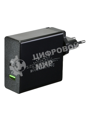 Сетевое зарядное устройство ACD-P602W-V1B 60Вт, 2xUSB 1PD+1QC, 3.6~20В/3А RTL
