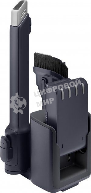 Пылесос вертикальный Samsung VS15A6031R4/EV фиолетовый/черный, питание от аккумулятора, 150 Вт, уборка сухая, пылесборник 0.8 л, работа от АКБ max 40 мин.