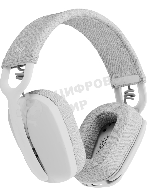 Гарнитура Logitech ZONE Vibe 100 белый, беспроводная, Bluetooth, до 20 ч