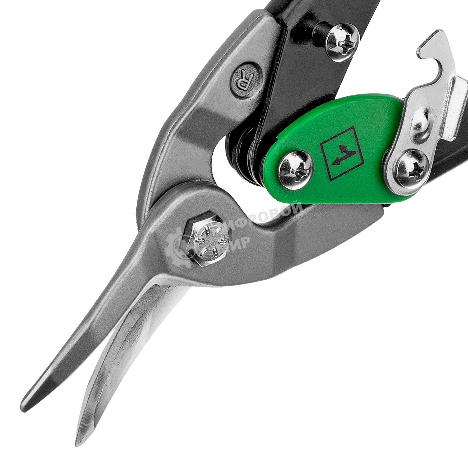 Ножницы по металлу Matrix, 250 мм, правый рез,сталь CRMO,двухкомпонентные рукоятки, PRO