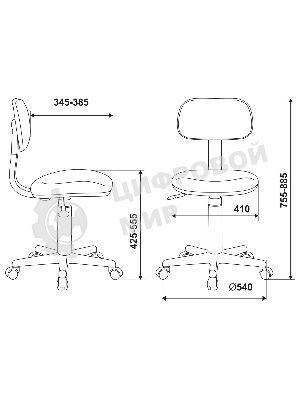 Кресло детское Бюрократ CH-W201NX Light-28 серо-голубой, крестов. пластик, пластик белый