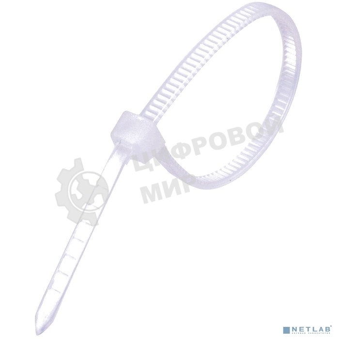 Стяжка нейлоновая Exegate EX253846RUS неоткрывающаяся CV-100W, 100 мм, упак. 100 шт белая