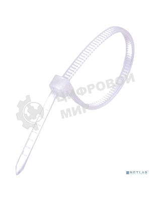 Стяжка нейлоновая Exegate EX253846RUS неоткрывающаяся CV-100W, 100 мм, упак. 100 шт белая