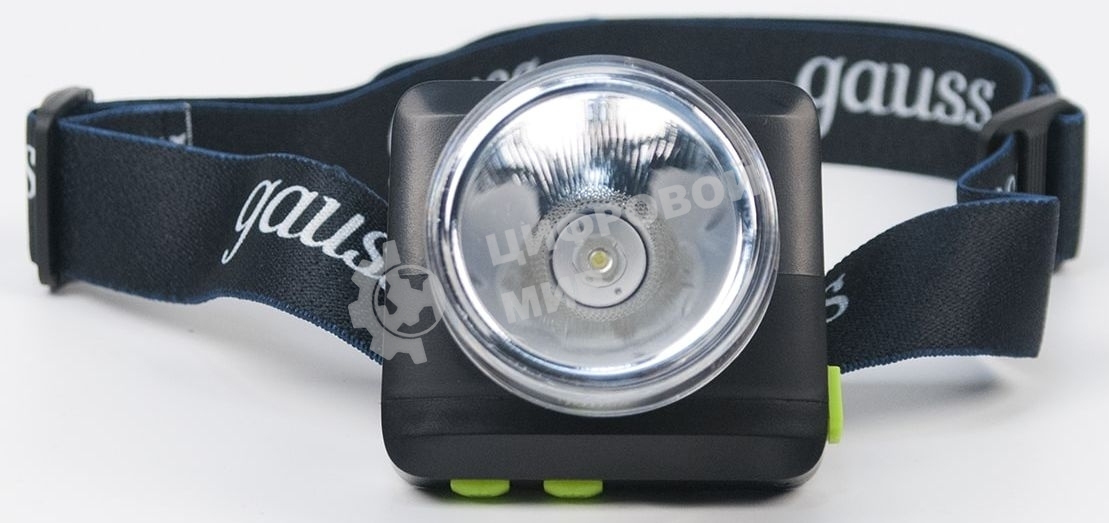 Фонарь налобный Gauss GFL401 5W 100lm диммируемый Li-ion 3000mА·ч LED
