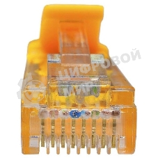 Патч-корд Suprlan 10-0162 UTP RJ-45 вил.-вилка RJ-45 cat.5e 1м желтый LSZH 24AWG