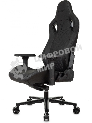 Кресло Knight Craft черный, экокожа, 120 кг, механизм качания