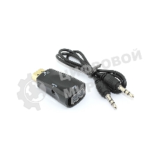 Переходник HDMI на VGA c аудио черный