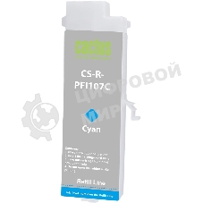 Картридж перезаправляемый струйный Cactus CS-R-PFI107C голубой для Canon imageProGRAF iPF670/680/685/770/780/785 без чипа