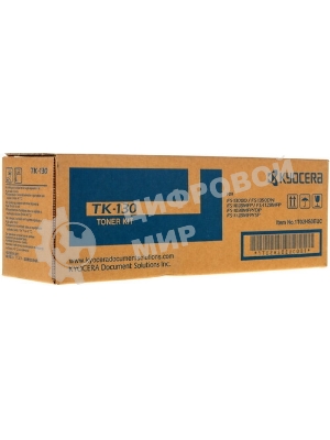 Картридж лазерный Kyocera TK-130 (1T02HS0EUC/1T02HS0EU0) черный для FS-1300D/1300DN/FS-1028MFP/1028MFP DP/1128MFP 7200 стр.