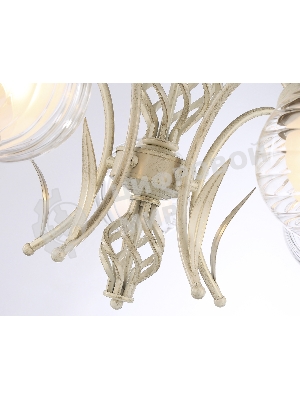Светильник Ambrella light TR3066/5 WH/GD белый/золото E27*5 max 40W D590*340