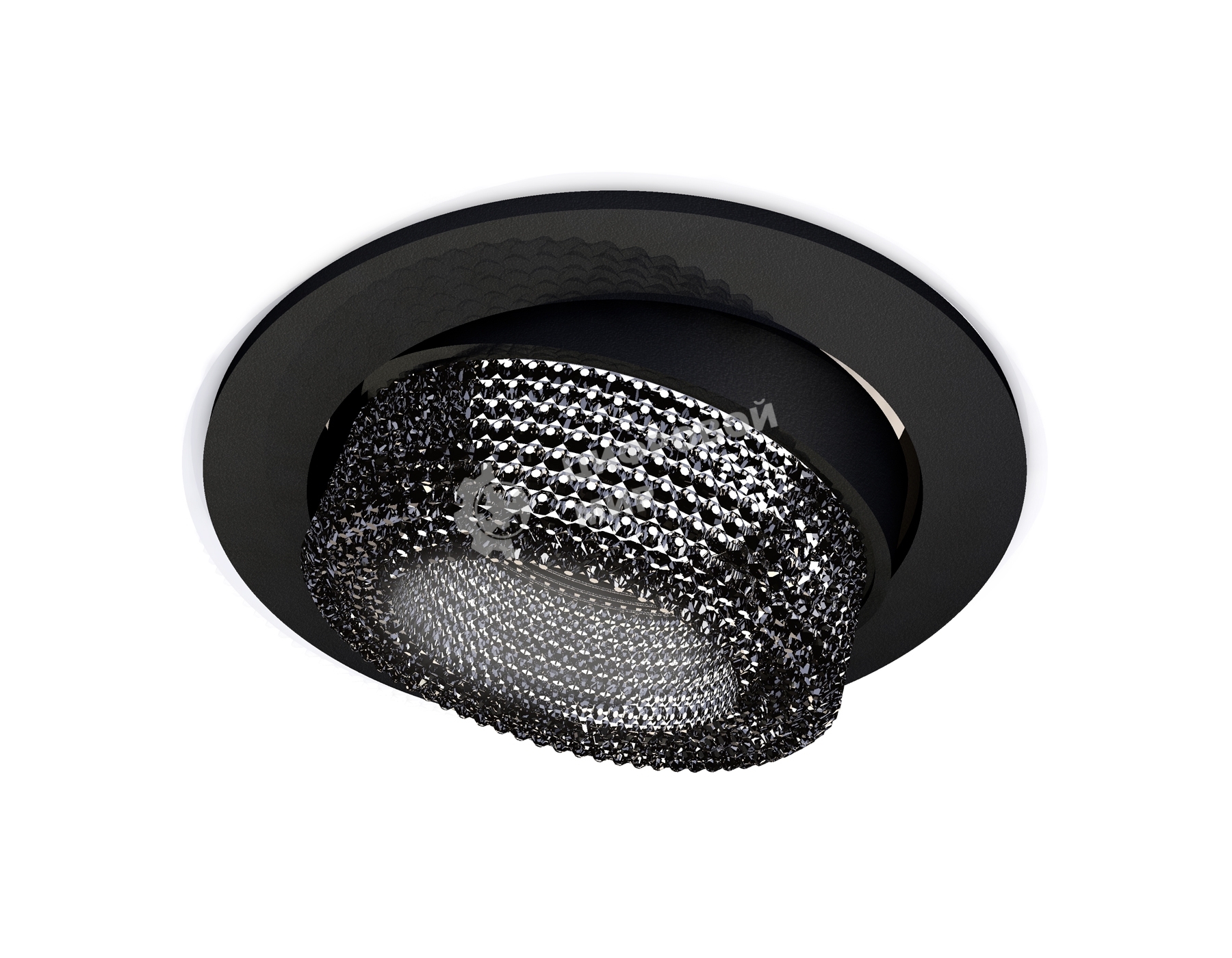 Комплект встраиваемого поворотного светильника Ambrella light XC7652061 SBK/BK черный песок/тонированный MR16 GU5.3 (C7652, N7192)