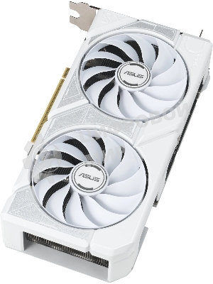 Видеокарта ASUS GeForce RTX 5060 TI DUAL WHITE OC, NVIDIA RTX 5060 Ti, 16 ГБ GDDR7, 128 бит, PCI-e 5.0, 1xHDMI, 3xDP, 2632 МГц