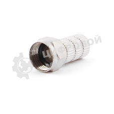 Коннектор Cablexpert F SPL6-02, для кабеля RG6, 5шт, с уплот. рез. кольцом