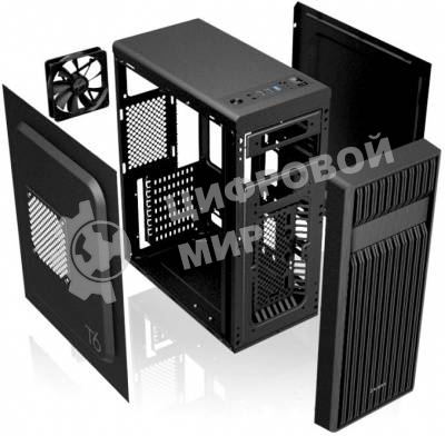 Компьютерный корпус Zalman ZM-T6 черный без БП ATX 1xUSB 2.0 1xUSB 3.0 audio bott PSU