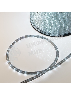 Дюралайт Neon-night LED, свечение с динамикой (3W) - белый, 36 LED/м, бухта 100м