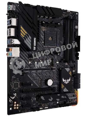 Материнская плата ASUS TUF GAMING B550-PLUS, AM4, AMD B550, 4xDDR4, 6xSATA, 2xM.2, 1xPCIe 4.0 x16, 1xPCIe 3.0 x16, 3xPCIe x1, 1xHDMI, 1xDP, 1x 2.5Gb LAN, 4xUSB-A 3.2 Gen 1, 1xUSB-A 3.2 Gen 2, 2xUSB-A 2.0, 1xUSB-C 3.2 Gen 2, 5x3.5 мм, 7.1, ATX