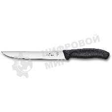 Нож кухонный Victorinox Swiss Classic (6.8103.18B) стальной разделочный лезв.180мм прямая заточка черный блистер