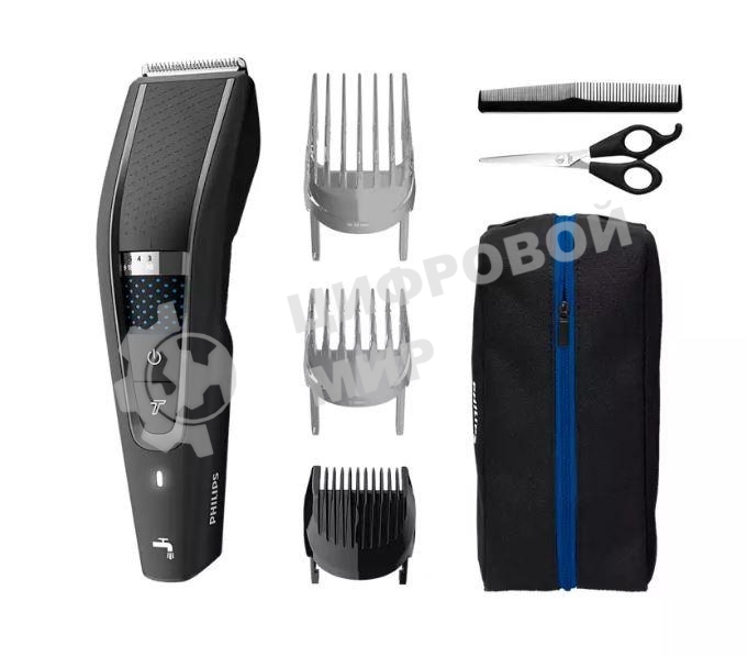 Моющаяся машинка для стрижки волос, series 5000, 28 установок длины (0,5–28 мм), Технология Trim-n-Flow PRO, 90 минут работы после 1 часа зарядки