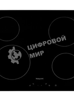 Электрическая варочная панель Hotpoint HR 6T1 C, независимая, черный