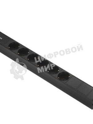 Блок розеток горизонтальный ExeGate ServerPro PDU-19H604 Al-6S-C14-2.5, 19