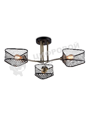 Светильник Ambrella light TR80171/3 SB/BK бронза/черный E27/3 max 40W D600*215