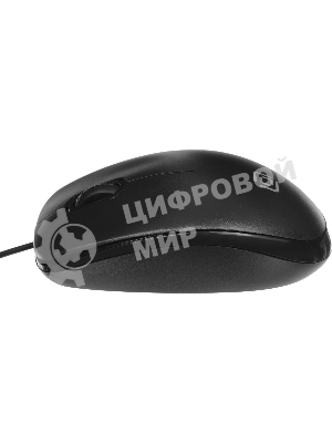 Мышь проводная Oklick 195M черный, 800 dpi, USB, кнопки - 3