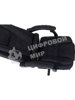 Кресло руководителя Бюрократ CH-BOSS черный 38-418 крестов. пластик подст.для ног