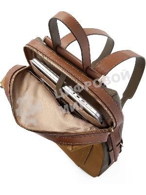 Рюкзак женский Piquadro Circle CA4576W92/SAVES песочный/зеленый замша/натур.кожа