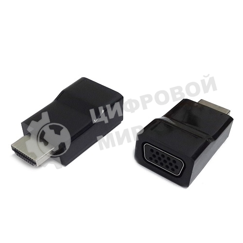 Переходник Gembird Переходник HDMI-VGA Cablexpert A-HDMI-VGA-001, 19M/15F