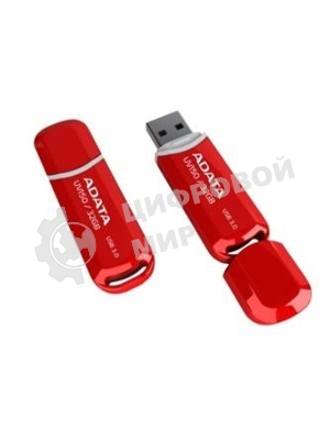 Флешка USB ADATA UV150 (AUV150-64G-RRD), 64Gb, USB 3.0, R/W 100/30, красный