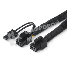 Кабель питания Cablexpert CC-PSU-86 PCI-Express 6-пин на 6+2 пин, 0.8 м
