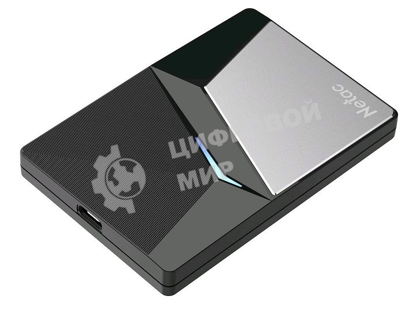 Внешний SSD Netac Z7S, 2TB, USB 3.2 Gen 1 Type-A, R/W 550/480, черный