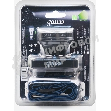 Фонарь налобный Gauss GFL401 5W 100lm диммируемый Li-ion 3000mА·ч LED