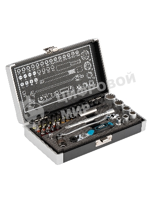 Набор бит Gross 11625 и головок торцевых 1/4'' карданный ключ трещотка адаптер s2 37 шт.