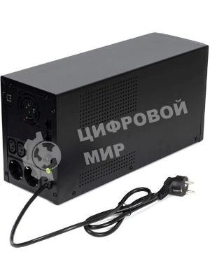 Источник бесперебойного питания SKAT-UPS 3000/1800 1800 Вт, с АКБ 9 А·ч 4 шт, меандр. стабилизация напряжения