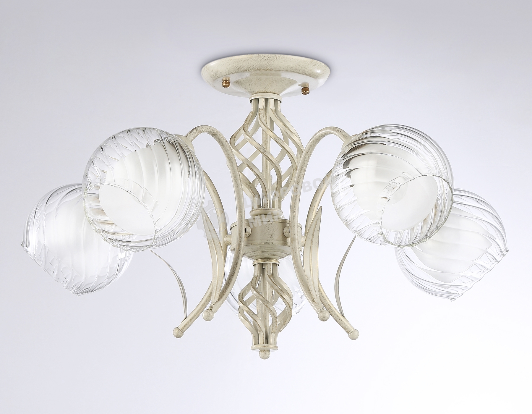 Светильник Ambrella light TR3066/5 WH/GD белый/золото E27*5 max 40W D590*340