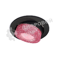 Комплект встраиваемого поворотного светильника Ambrella light XC7652062 SBK/PI черный песок/розовый MR16 GU5.3 (C7652, N7193)