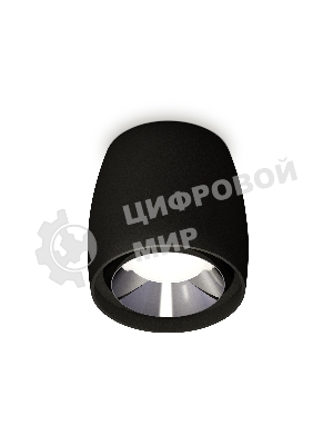 Светильник Ambrella Light XS1142003 SBK/PSL черный песок/серебро полированное MR16 GU5.3 (C1142, N7032)