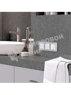 Рамка на 3 поста Platinum (алюминий) W0032606