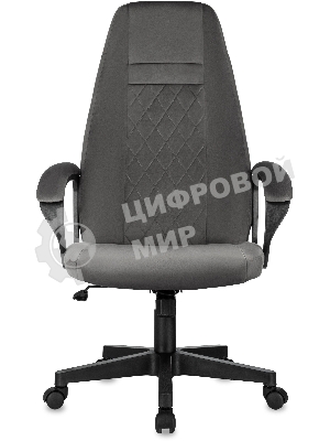 Кресло руководителя Бюрократ CH-730 Fabric темно-серый Holland 18 крестов. пластик