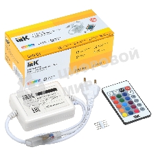 Контроллер с ПДУ IEK LSC1-RGB-500-IR-20-220-B ИК RGB 3 канала 220В 3А 500Вт