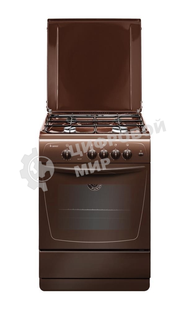Плита газовая Gefest ПГ 1200-С7 К89 коричневый, конфорок 4 шт, духовка 63 л, 60 см x 85 см x 60 см