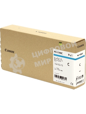 Картридж струйный Canon PFI-1700C голубой (700 мл) для Canon imagePROGRAF PRO-2000, PRO-4000, PRO-4000S, PRO-6000S