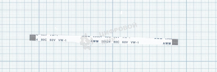 Шлейф универсальный 8pin, шаг 0.5мм, длина 10 см